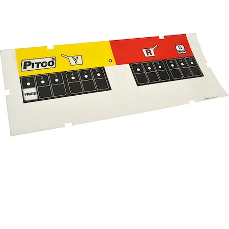 Pitco Lbl, Ovrly 2 Zn Fries For - Part No Pta6096401 PTA6096401